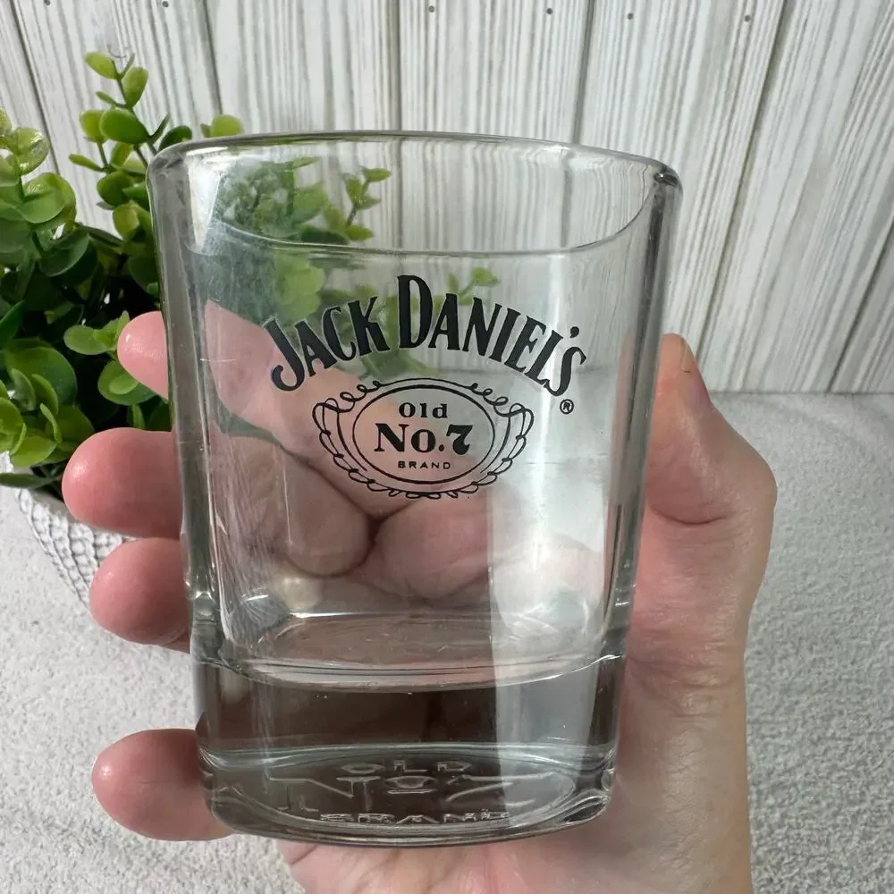 Jack Daniels Old No.‎ 7 Brand Square 8oz Low Ball Tumbler Rocks Glass